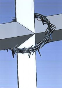 Artist’s rendering of the proposed 120-foot cross 