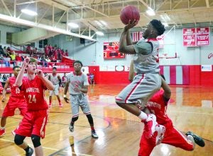 North Panola’s Vennis Mills take a shot in a recent game. The Panolian photo by Ike House